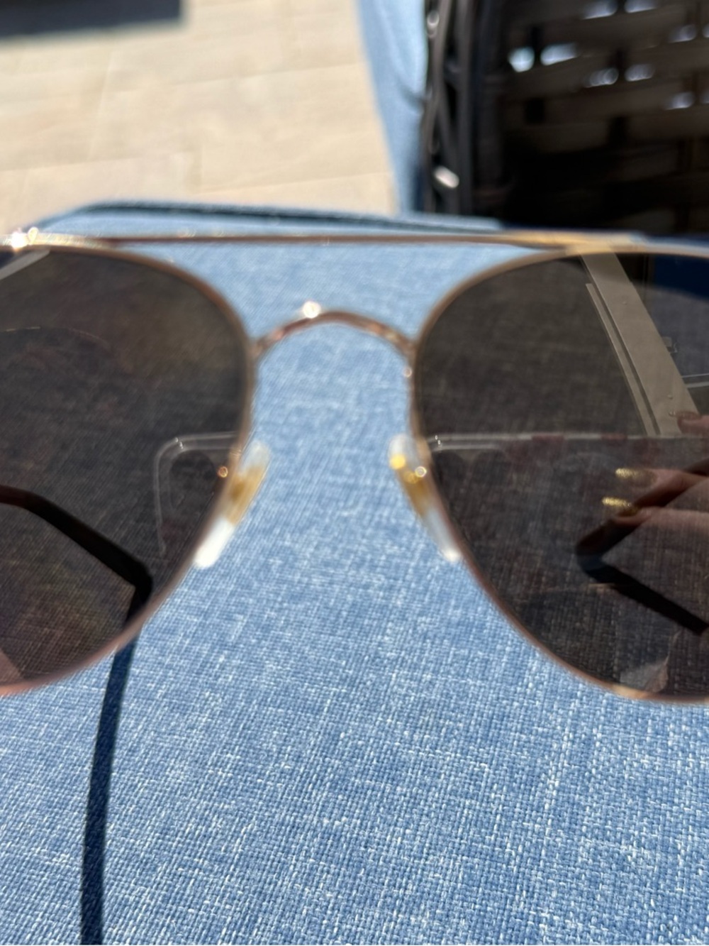 GUCCI Gold Frame Aviator Sunglasses with Brown Lenses ❤️ - Picture 15 of 15
